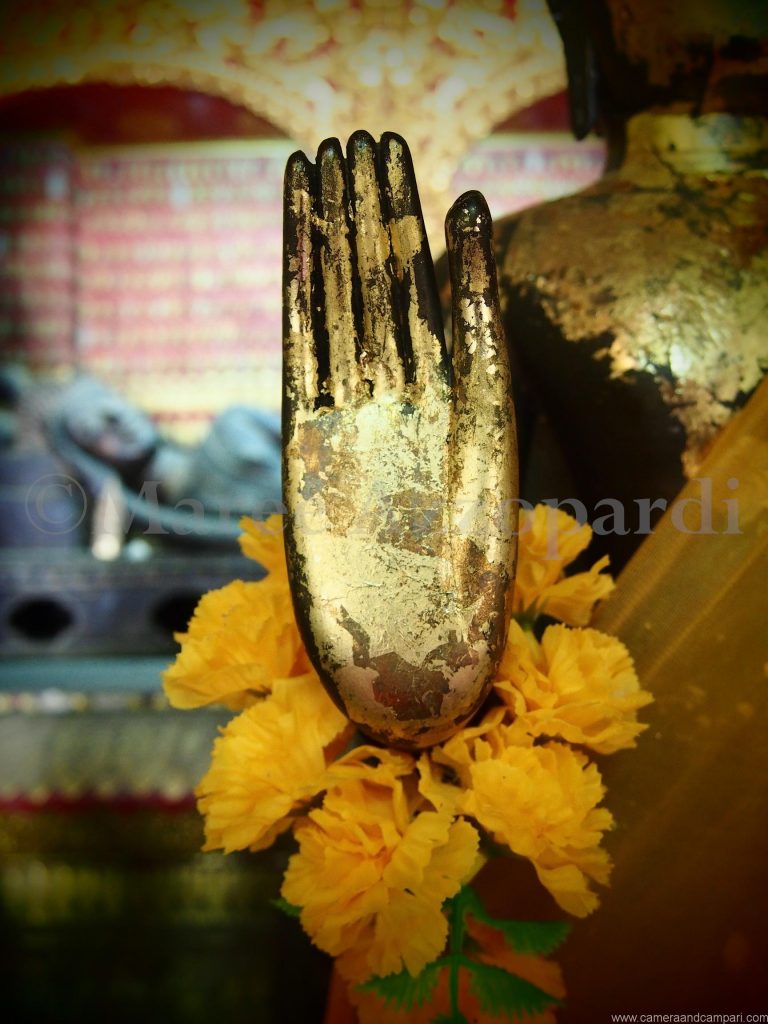 One of the many Gold Hands in a Buddhist Temple