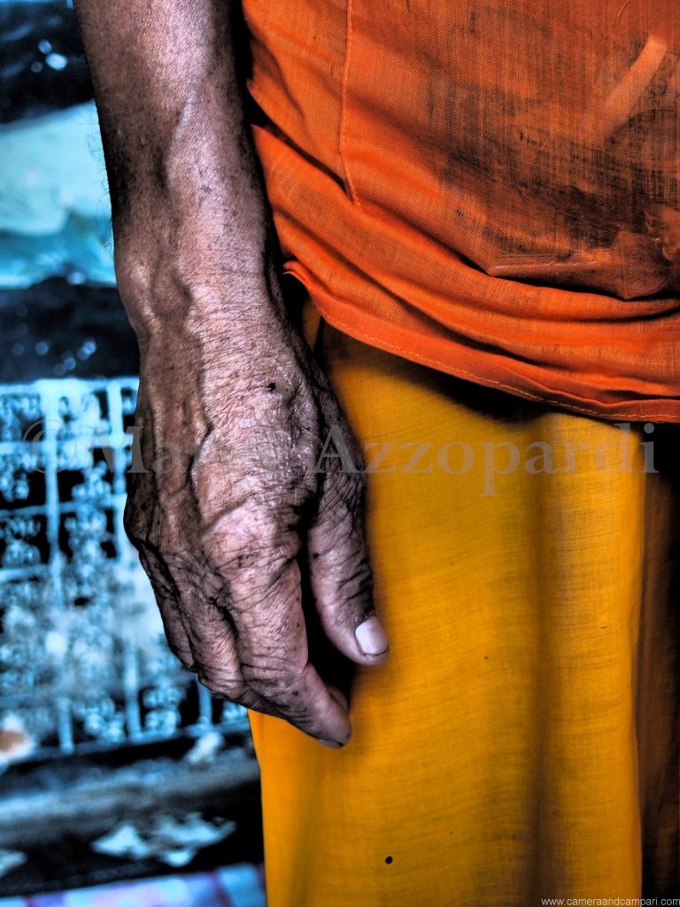 Monks hand