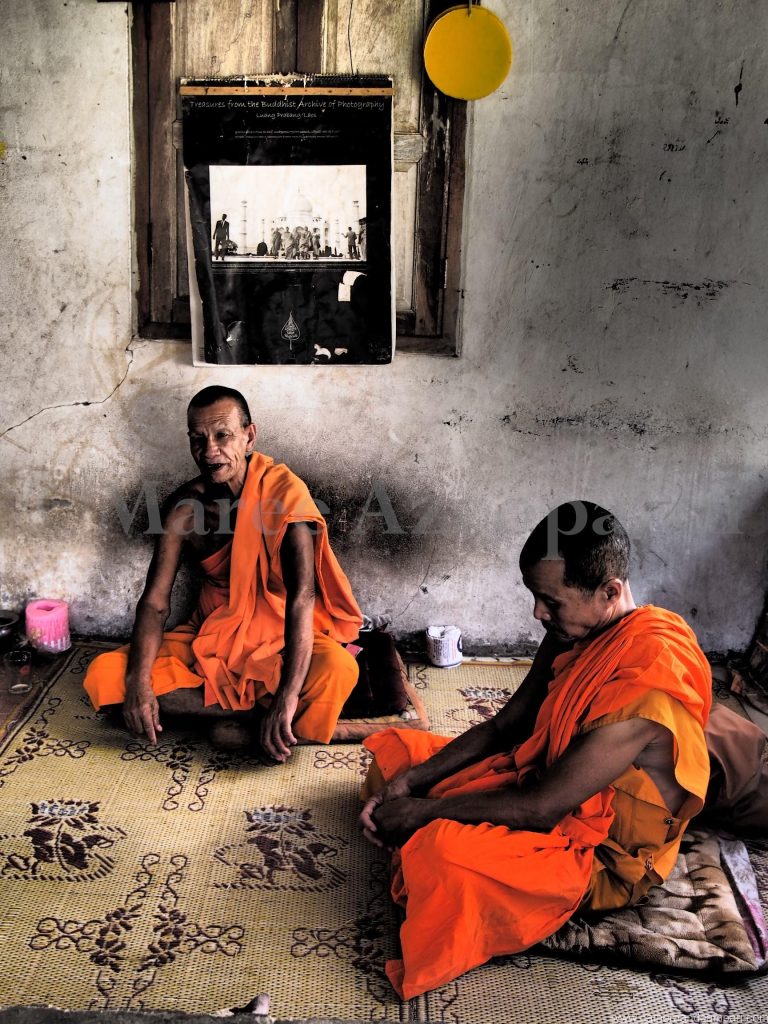 Monks outside Luang Prabang